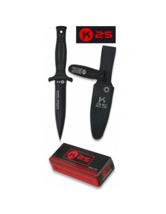 Faca tática com lâmina de aço revestida a titânio (23 cm.)