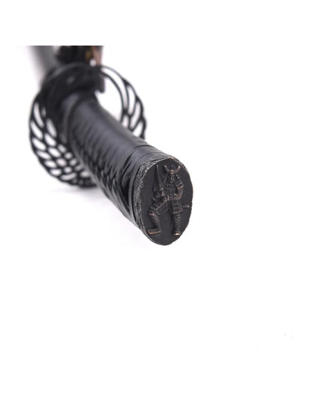 Katana ornamental tsuba tipo asa com...