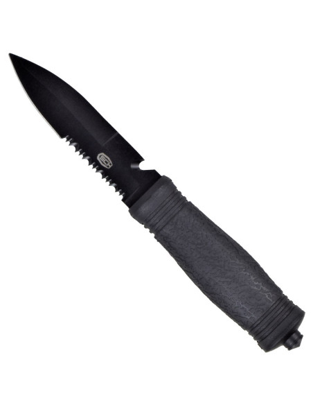 Faca de aventura preta SCK de um fio...