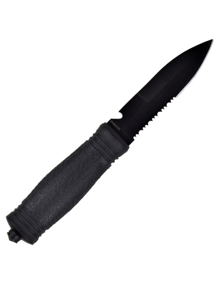 Faca de aventura preta SCK de um fio...