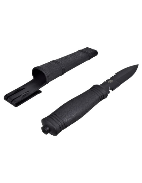 Faca de aventura preta SCK de um fio...