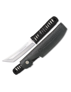 Faca TOKISU com bainha de couro, lâmina 15 cm.