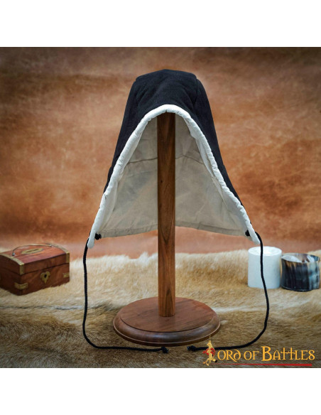 Crepe medieval com atacadores - preto