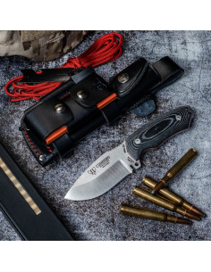 Faca tática Cudeman MIni Green Beret, COMPLETA