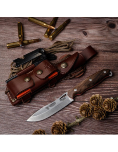 Faca de nogueira Cudeman Ness Wolf, COMPLETA