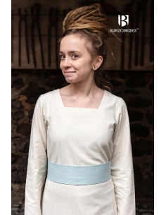 Cinto medieval ajustável Sieglinde, azul gelo