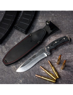 Faca de caça Cadet Green Beret, micarta preta