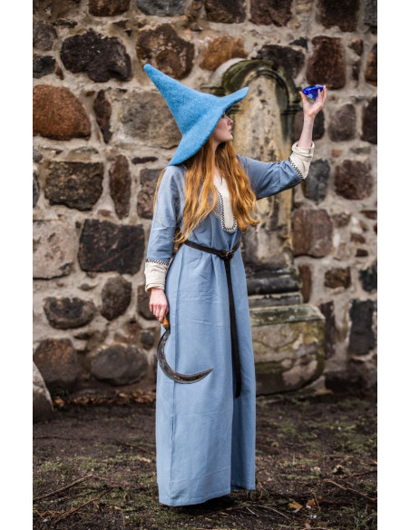 Chapéu de bruxa modelo Agata, azul claro