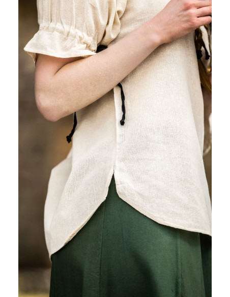 Blusa medieval modelo Amelia, branco...