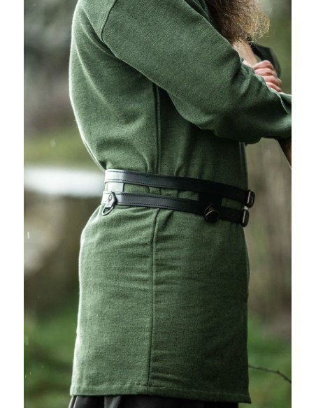 Túnica Viking modelo Balduin, algodão...