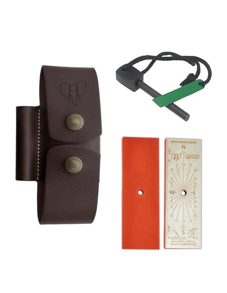 Kit de sílex e pedra de afiar com...