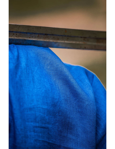 Halvar Linho Viking Túnica Azul