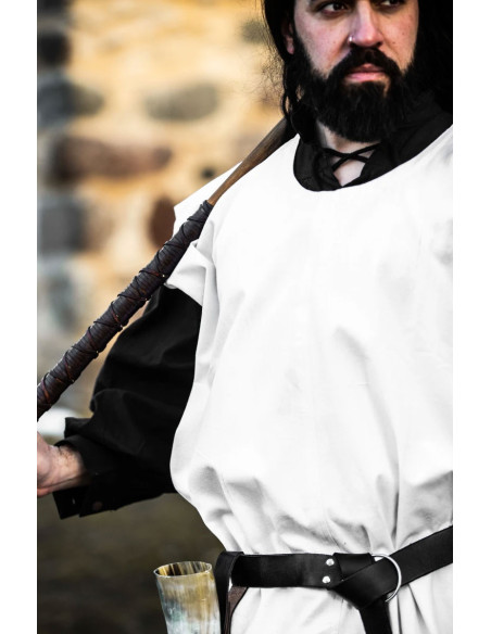 Túnica medieval de algodão...