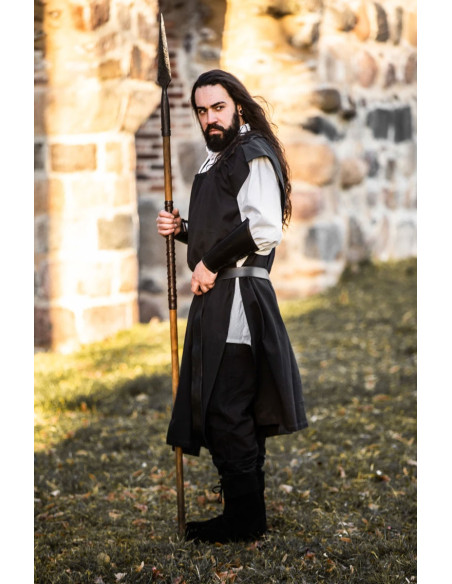 Túnica medieval de algodão...