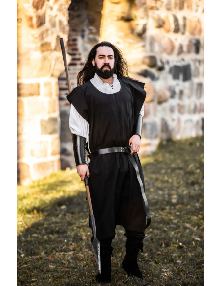Túnica medieval de algodão...