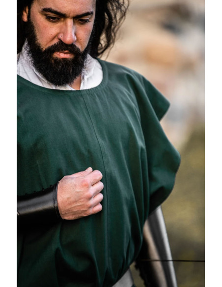 Túnica medieval de algodão...