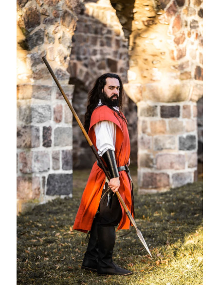 Túnica medieval de algodão...