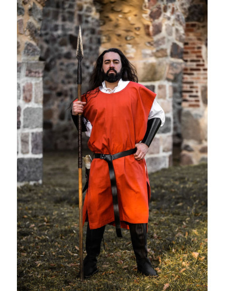 Túnica medieval de algodão...