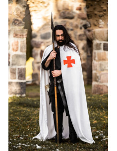 Manto dos Cavaleiros Templários modelo Baldwin,...