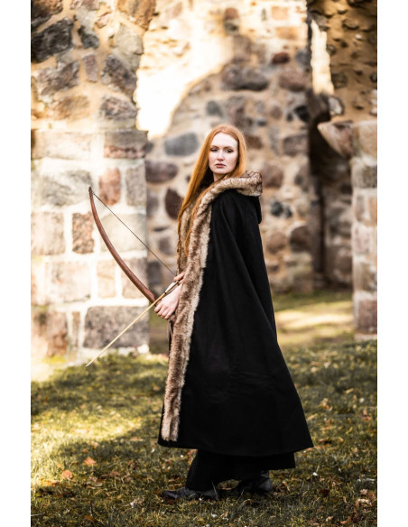 Manto Viking modelo Fjell com pelo...