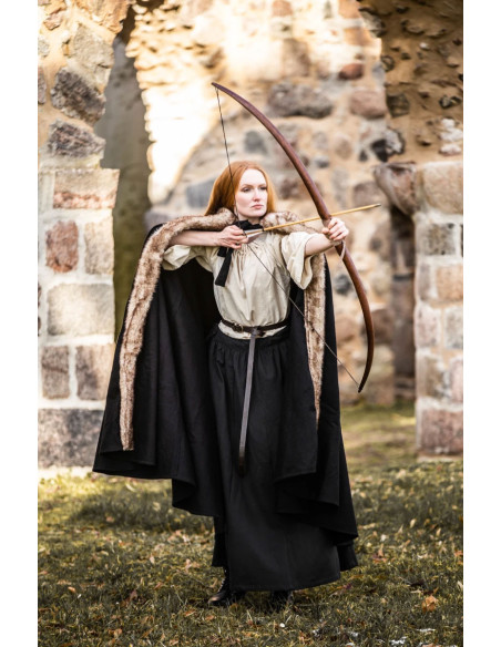 Manto Viking modelo Fjell com pelo...