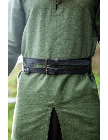 Viking cinto duplo de couro modelo...