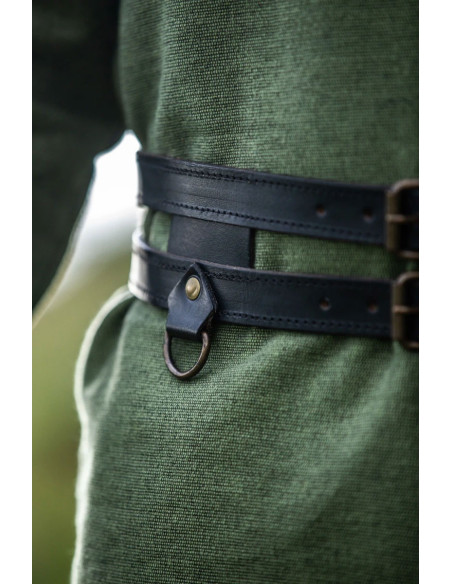 Viking cinto duplo de couro modelo...