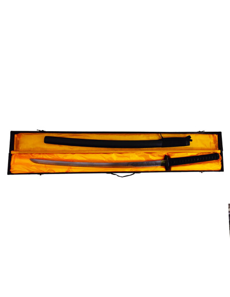 Saya katana preta decorativa com...