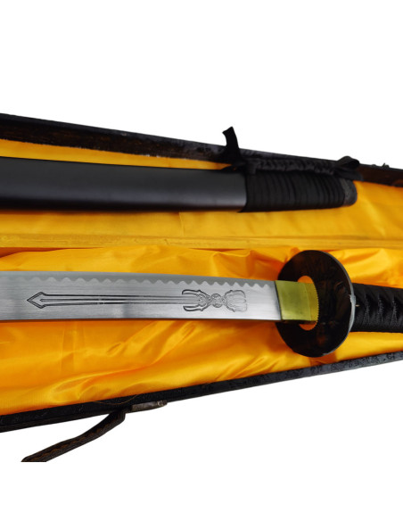 Saya katana preta decorativa com...