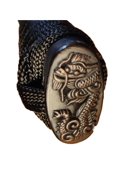 Saya katana preta decorativa com...