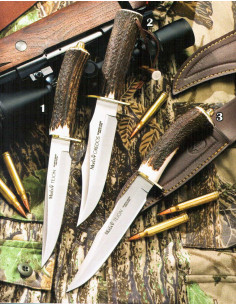 Faca Tejón-Gredos chifre de veado e latão