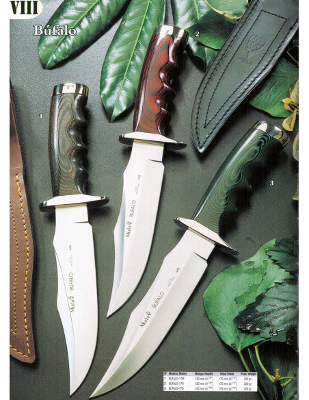 Faca búfalo com cabo de madeira