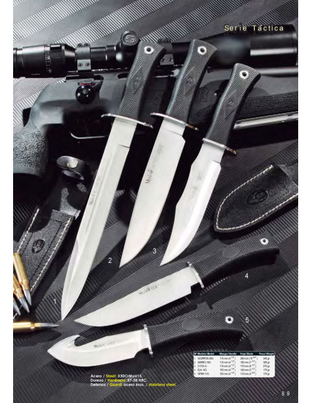 Cabo de borracha para faca Skinner