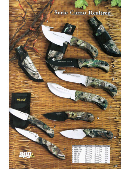 Facas de camuflagem Camo Realtree Series