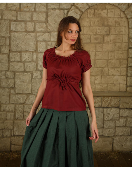 Blusa medieval algodão leve modelo...