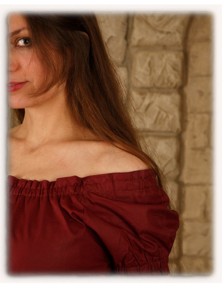 Blusa medieval algodão leve modelo...