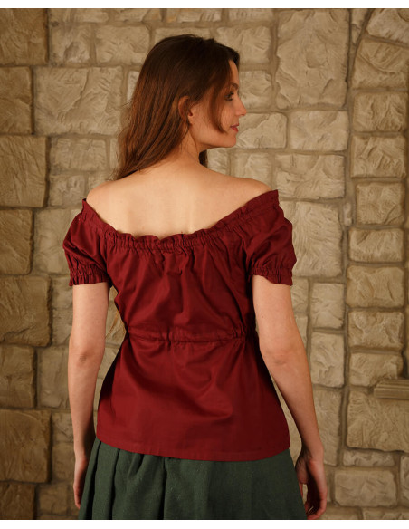 Blusa medieval algodão leve modelo...