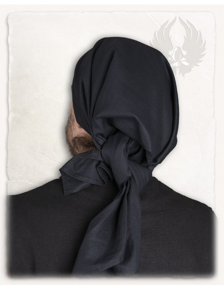 Lenço camponês modelo Emil, cor preta