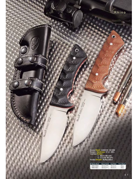 Faca de caça Rhino Micarta Coyote