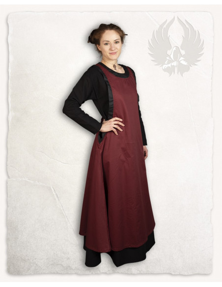 Vestido medieval lady Juliana, cor bordô
