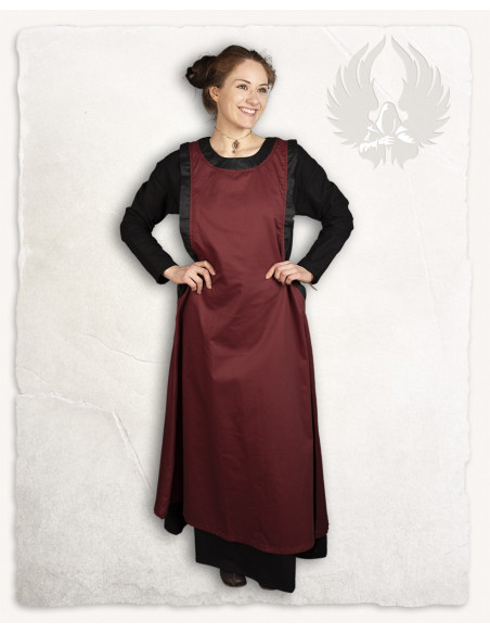 Vestido medieval lady Juliana, cor bordô