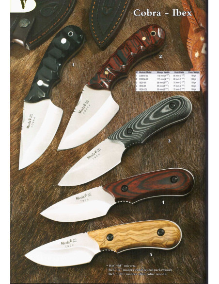 Faca de Caça Muela Cobra-Ibex