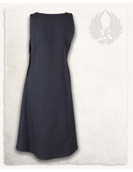 vestido sem manga azul medieval...