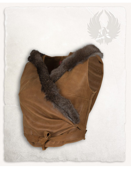 Camisola de mulher medieval com capuz...