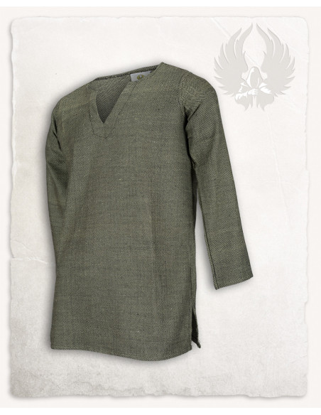 Túnica Viking padrão espinha de peixe...