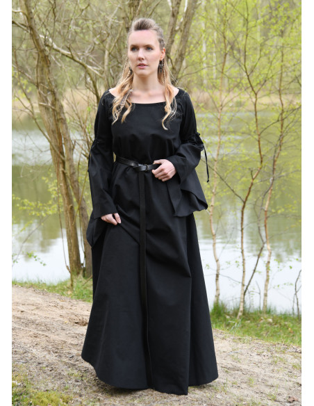 Vestido Medieval Burglinde com mangas...