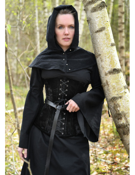 Vestido Medieval Burglinde com mangas...
