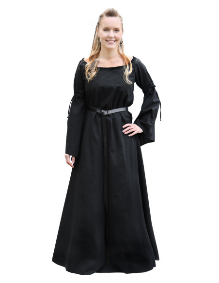 Vestido Medieval Burglinde com mangas...
