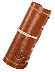 Protetor de couro para machados, cor marrom