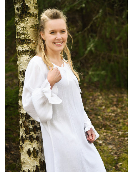 Túnica interior medieval leve efeito...